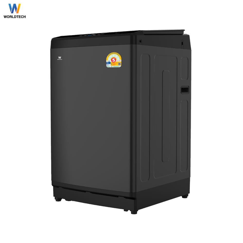 เครื่องซักผ้าฝาบน WORLDTECH รุ่น WT-MB120-620 ขนาด 12KG. สีเทา-ดำ
